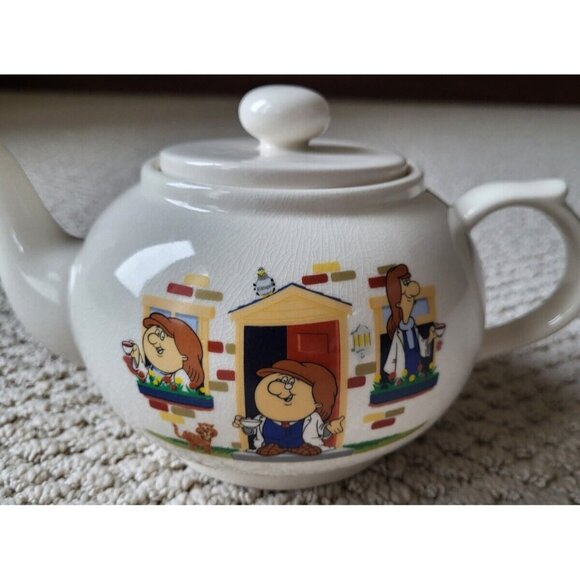 Tetley Character Teapot White Ceramic Collectible - Picture 5 of 11